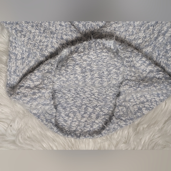 EUC Buffalo David Bitton sky blue/white marled fuzzy luxuriously soft crew neck - Picture 7 of 15